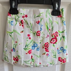 Janie And Jack Floral White Skirt